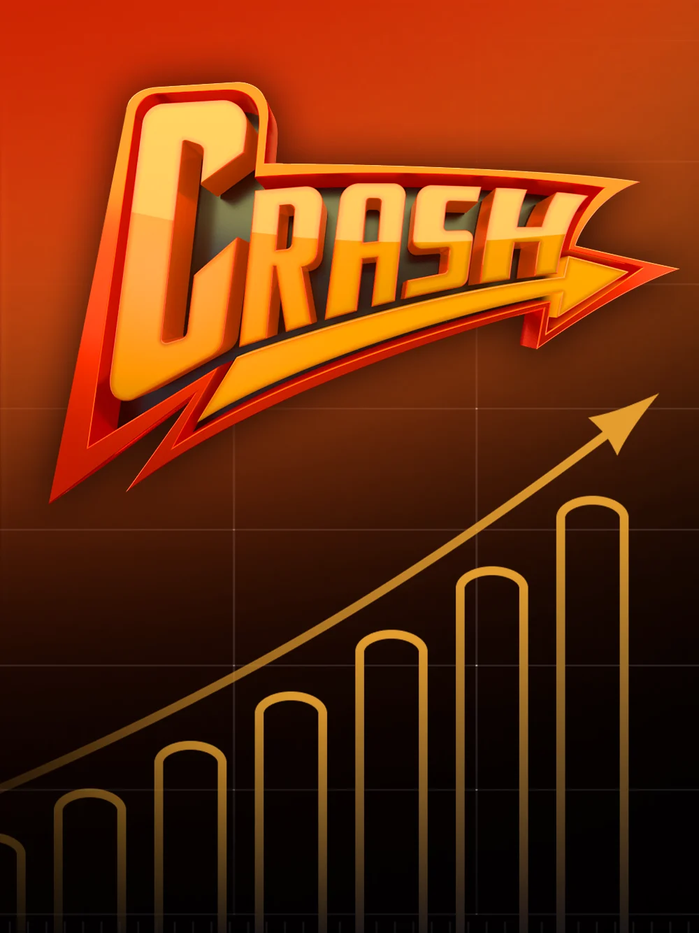 Juego crash con interfaz de riesgo y recompensa en diseño minimal.